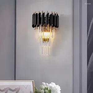 Wandlamp Moderne lichte woonkamer Slaapkamer Scandinavisch kristal Nachtkastje Hal Gang Gangpad Huishoudelijk binnen Decorverlichting