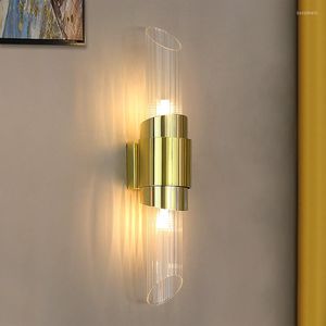 Wandlamp moderne woonkamer gangpad trappen badkamer spiegel decor licht lampje glazen metalen slaapkamer bed LED