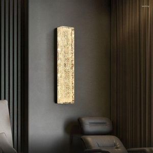 Applique murale moderne de Style de luxe Design LED pour salon chambre allée salle de bain chevet noir intérieur luminaires décoratifs