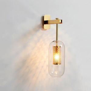 Wall Lamp Modern Metal Creative Living Room Galway Villa El slaapkamer naast lichte huisverlichtingskunstlampen WA073