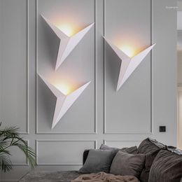 Applique Moderne Minimalisme Profilé Triangle Intérieur Chambre Étude El Chambre D'amis Chevet Led Miroir Phare