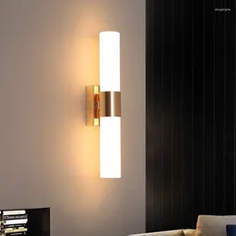 Applique moderne minimaliste cylindrique acrylique salon fond TV décor chambre chevet Led éclairage intérieur étude