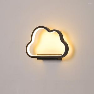 Wandlamp Moderne Minimalistische LED-lampen Woonkamer Slaapkamer Nachtkastje Glans AC90V-260V Binnen Zwart Wit Gangpadverlichting Decora Armatuur