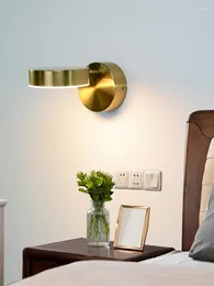Lámpara de pared minimalista moderno con interruptor luces LED pasillo al lado de la habitación iluminación interior para el hogar atenuación táctil
