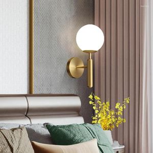 Applique murale moderne nordique E14 LED Lustre doré noir luminaires d'intérieur pour chambre salon appliques