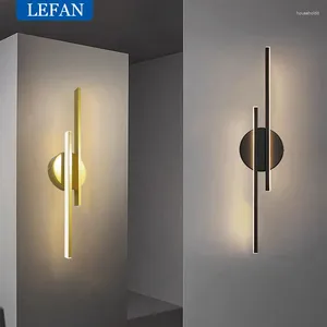 Applique moderne nordique lampes LED Simple lumière acrylique intérieur chambre chevet salon fond décoration
