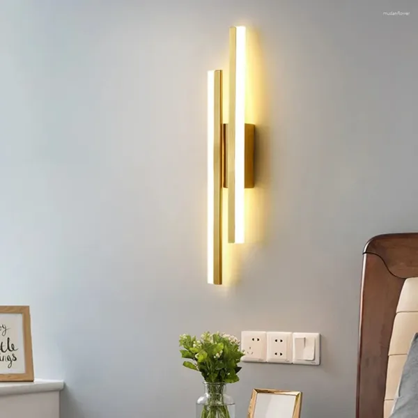 Lámpara de pared Modernización Moderna Black Dimmable Batio Led Luce Light Lighting Lighting Lights para sala de estar