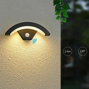 Wandlamp Moderne Sensor Led-lampen Buiten IP65 Waterdicht Voordeur Hal Tuin Veranda Binnenplaats Balkon Binnentrap Licht