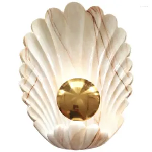 Wandlamp Moderne Shell Studie Veranda Slaapkamer Achtergrond Nachtkastje Led Binnenverlichting Voor Thuis Woonkamer Decoratie