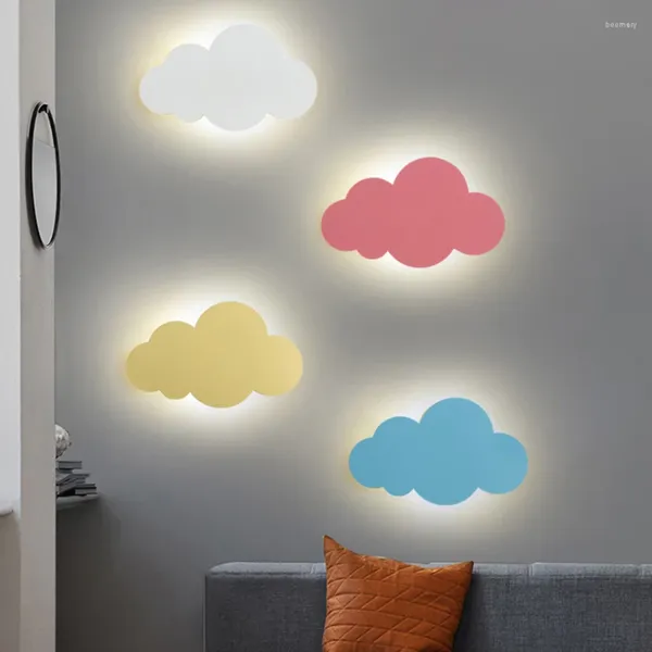 Applique moderne Simple nuage nordique créatif dessin animé chambre chevet luminaire allée couloir enfants chambre applique