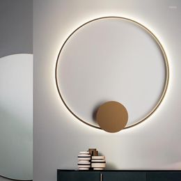 Applique moderne simple couloir fond art design modèle chambre El anneau chevet