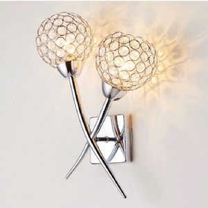 Applique moderne Simple cristal mode Restaurant salon Art décoration romantique chambre lampe frontale