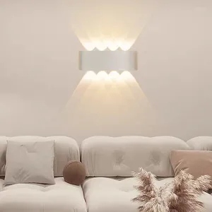 Wandlamp Modern eenvoudig ontwerp LED-licht Woonkamer Slaapkamer Nachtkastje Gang Zwart Wit Interieur Decoratie