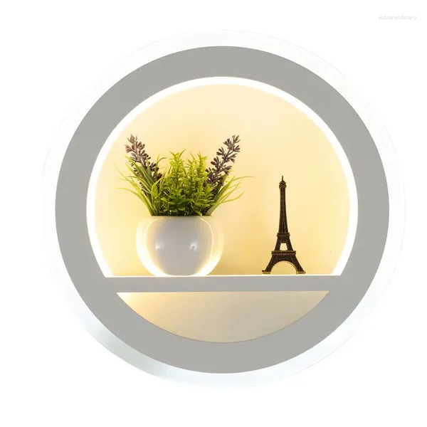 Applique moderne Simple LED créatif salon allée escalier plante décoration lumière chambre lampes de chevet lumières WJ10