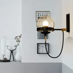 Lámpara de pared LED Simple y moderna, decoración interior o pantalla de cristal para el hogar, decoración para sala de estar, luminaria para dormitorio