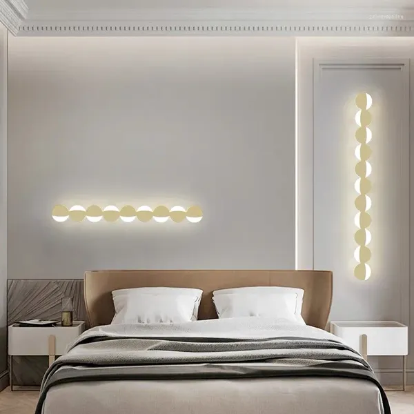 Applique moderne Simple bande sphérique lampes LED pour salon chambre fond vestiaire monté éclairage maison déco