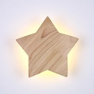 Lámpara de pared Estrella moderna Decoración para niños Iluminación nocturna Sala de estar Pasillo Entrada LED Estudio de lectura Dormitorio interior Sconce Light