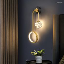 Wall Lamp Modern Star Design Led Lights for Living Room Bedide Sconces Noordse bar binnen trapverlichting