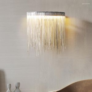 Wandlamp Moderne Kwastje Woonkamer Luxe Home Decor LED Licht Voor Keuken Slaapkamer TV Achtergrond Creatieve Ketting Schans Lustres
