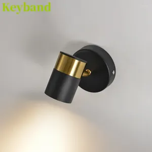 Lámpara de pared Luces de noche rastreables modernas Seguimiento de rastreo rotativo montada en la superficie para la decoración del hogar del corredor del pasillo GU10 100-240V