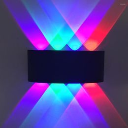 Applique murale moderne Triangle Design 5W/8W LED AC85-265V éclairage à la maison intérieur fête boule Disco luminaires