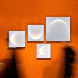 Muurlamp maanontwerper ademhaling licht minimalistische villa woonkamer dineren veranda led dynamische sfeer decor sconce