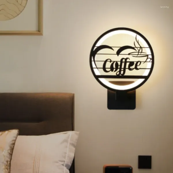 Lámpara de pared Luna para dormitorio iluminación exterior selva calle sala de estar accesorios nórdicos Luminaria Decoración