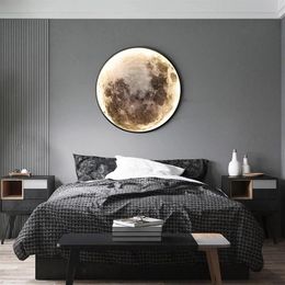 Wandlamp Maan LED Muurschildering Licht Decoratie Voor Slaapkamer Woonkamer Eetkamer Gangpad Bank Achtergrond Interieur Modern Art Design Style218z