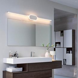 Lampe murale Neo Gleam Light LED moderne 19W 23W 27W AC90-260V Miroir de salle de bain monté Sronce Black / White