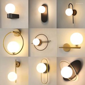 Wandlamp Nordic Acryl Bal LED Licht Voor Woonkamer Interieur Slaapkamer Verlichting Armatuur Met G9 Lamp Blaker Thuis