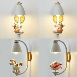 Wandlamp Scandinavische slaapkamer hars woonkamer moderne minimalistische creatieve persoonlijkheid kindermeisje gang gangpad trapverlichting