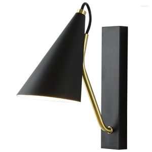 Wall Lamp Noordse zwarte/witte lichten Moderne Designer Dining Room SCONCE LIVEN Decoratie Slaapkamer Bedside Led