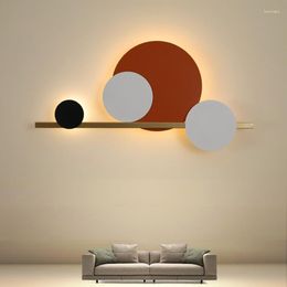 Wandlamp Nordic Creatieve Led-lampen Woonkamer Achtergrond Slaapkamer Nachtkastje Licht Home Decor Gang El Verlichting