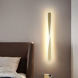 Applique murale nordique créatif LED lampes en spirale pour étude salon chambre chevet couloir maison déco lumières éclairage intérieur Luminaire