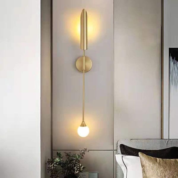 Lámpara de pared de diseño nórdico, lámparas LED, luces de espejo, luz aplicable para sala de estar, escaleras, Loft, mesa de noche, decoración del hogar, pared de iluminación interior