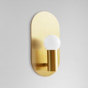 Lampe Wall Nordic El Bedside Outdoor Retro Retro Brass Bulb Club