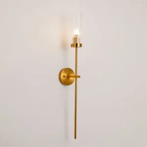 Wandlamp Noordelijke gouden glas Moderne lichten voor Home Industrial Decor LED Mirror Lichtarmaturen Woonkamer Slaapkamer SCONCE