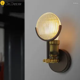 Lámpara de pared decoración industrial nórdica vintage led led salas de estar de sala de estar de la sala de estar de la cama del espejo del espejo de tocador accesorios