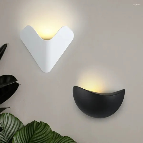 Applique murale LED nordique en aluminium, 5W, étanche conforme à la norme IP65, éclairage d'extérieur, idéal pour un jardin, un porche, un intérieur moderne, 85-265V