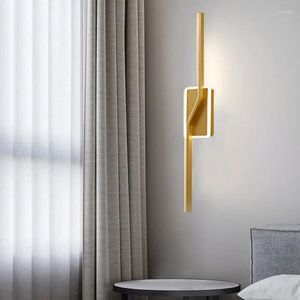 Wall Lamp Noordse LED Slaapkamer Spiegel Woonkamer Decor Modern eenvoudig bedgadde gangpad achtergrond voorlichten