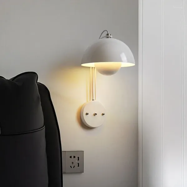 Applique nordique LED Bud minimaliste multicolore fer applique pour étude salon chambre chevet décor à la maison luminaires