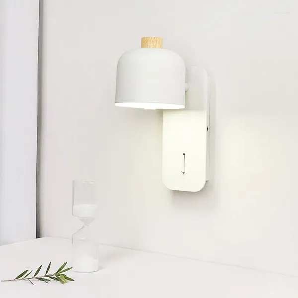 Applique murale nordique lampes LED minimaliste rotatif Macaron Multihead décor à la maison lumière pour chambre salon allée salle à manger luminaires