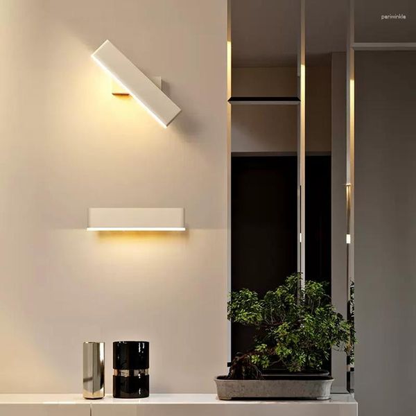 Applique murale nordique LED lumières moderne 360 degrés Rotatin pour salon salle à manger cuisine chambre chevet étude décor à la maison