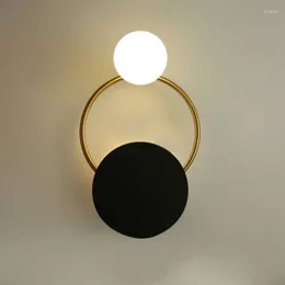 Wandlamp Noordelijke LED Mirror Dekeltafel Sticker Design Bed Badkamerverlichting Huisdecoratie Indoor Fecture