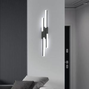 Applique murale lumière nordique pour chambre à côté de la maison décor de chambre intérieure LED vie moderne longue applique éclairage