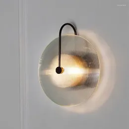 Wandlamp Nordic Woonkamer Decoratie Binnenverlichting Creatieve Slaapkamer Nachtkastje Blaker Luxe Glazen Lampara Gift