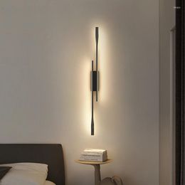 Wandlamp Nordic Lange Strip LED Eenvoudige Creatieve Lijn Trap Woonkamer Bank Achtergrond Slaapkamer Nachtkastje