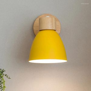 Lámpara de pared Nordic Macron Applio de aparato decorativo Deconce para dormitorio Estudio de Aisillo Café en interiores Luz de decoración simple