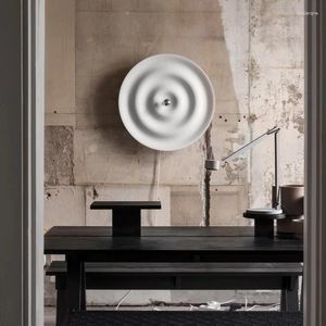 Wandlamp Scandinavisch minimalistisch interieur Wit blaker voor slaapkamer woonkamer ronde LED-verlichting binnenhuisdecoratie E27