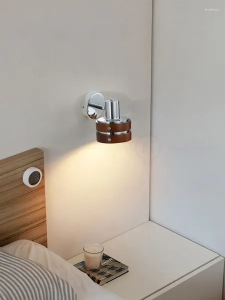 Lámpara de pared Nordic Minimalista Mesa de noche moderna Mesa de noche
